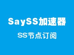 SaySS加速器_SS订阅节点_SS节点订阅